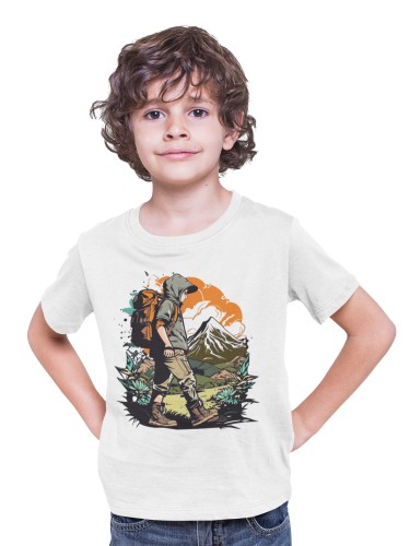 KOSZULKA DZIECIĘCA PODRÓŻNICZA NA OBÓZ W GÓRY HARCERSKA PODRÓŻE PRZYGODY ADVENTURE 