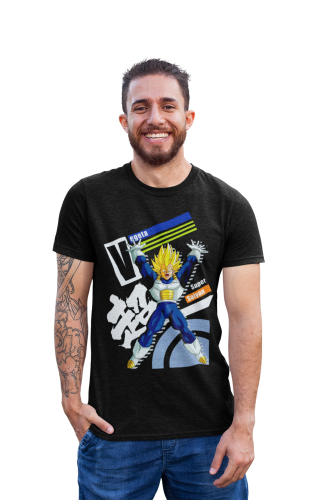 MĘSKA KOSZULKA DRAGON BALL MANGA ANIME VEGETA SUPER SAIYAN
