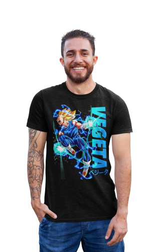 MĘSKA KOSZULKA DRAGON BALL MANGA ANIME VEGETA WALKA SUPER MOC 