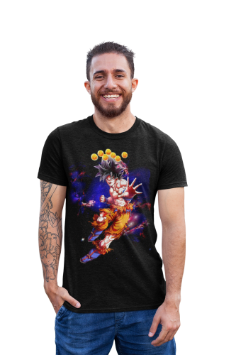 MĘSKA KOSZULKA DRAGON BALL MANGA ANIME GOKU SMOCZE KULE