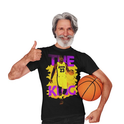 KOSZULKA KOSZYKARSKA DLA KOSZYKARZA SPORT LA LAKERS THE KING LEBRON JAMES 