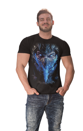 KOSZULKA MĘSKA DLA GRACZA MORTAL KOMBAT SUB ZERO WOJOWNIK NINJA 