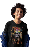 KOSZULKA MĘSKA MUZYCZNA DLA FANA MUZYKI REGGAE LEW DREDY JAMAICA MUSIC LION