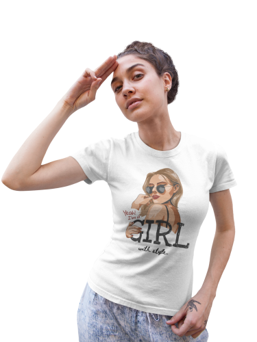 DAMSKA KOSZULKA CASUAL DLA KOBIETY PEWNEJ SIEBIE DZIEWCZYNA Z POCZUCIEM STYLU GIRL WITH STYLE 