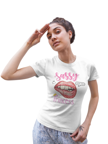 DAMSKA KOSZULKA CASUAL DLA KOBIETY PEWNEJ SIEBIE KSIĘŻNICZKA SASSY PRINCESS 