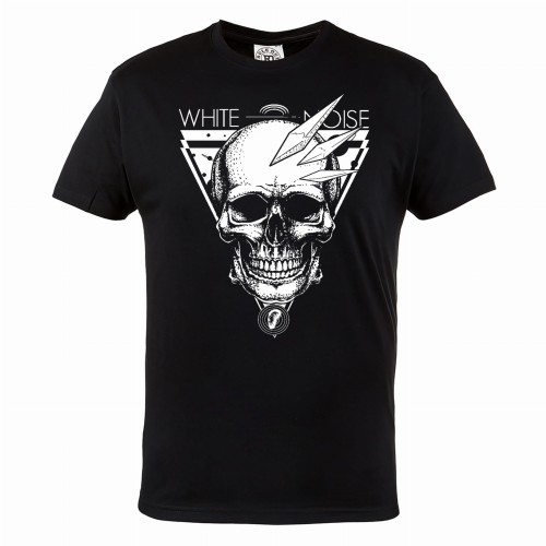 KOSZULKA MĘSKA Z CZASZKĄ CZACHA SKULL WHITE NOISE 