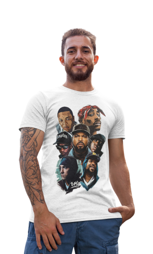 KOSZULKA MUZYCZNA RAPERZY GWIAZDY RAPU 2PAC 50CENT NOTORIOUS BIG EMINEM 