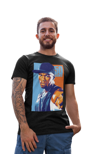 KOSZULKA MUZYCZNA RAPER AMERYKAŃSKI RAP 50 CENT 