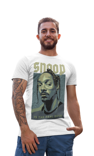 KOSZULKA MUZYCZNA RAPER AMERYKAŃSKI RAP SNOOP IS THE REAL DOGG