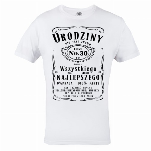 MĘSKA KOSZULKA PREZENT NA 30 URODZINY NIE TAKI ZNOWU OLD UR13 1
