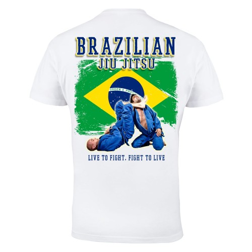 KOSZULKA LIVE TO FIGHT, FIGHT TO LIVE BRAZILIAN JIU JITSU 5
