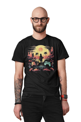 KOSZULKA GAMINGOWA DLA GRACZA ŚWIAT GIER VIDEO GAMER KONSOLA