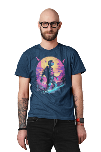 KOSZULKA GAMINGOWA DLA GRACZA ŚWIAT GIER VIDEO GAMER GOGLE VR ŚWIAT WIRTUALNY 