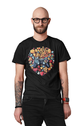 KOSZULKA GAMINGOWA DLA GRACZA ŚWIAT GIER VIDEO GAMER PLAYSTATION XBOX