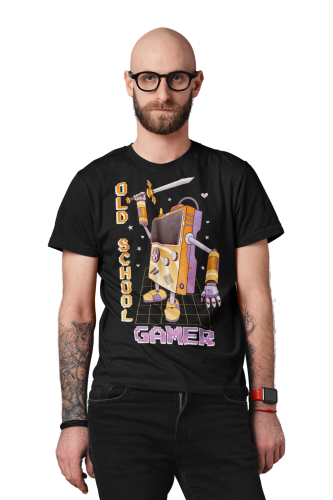 KOSZULKA GAMINGOWA DLA GRACZA ŚWIAT GIER VIDEO OLD SCHOOL GAMER 