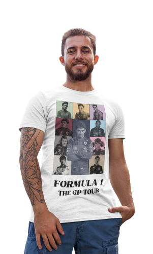 KOSZULKA MĘSKA FORMUŁA 1 WYŚCIGI F1 MISTRZOWIE KIEROWNICY THE GP TOUR 