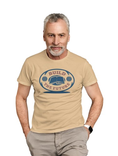 KOSZULKA MĘSKA DLA NAUCZYCIELA BELFER DZIEŃ NAUCZYCIELA PREZENT BUILD THE FUTURE 