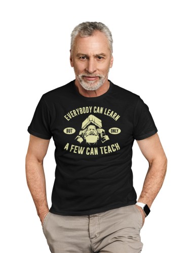 KOSZULKA MĘSKA DLA NAUCZYCIELA BELFER DZIEŃ NAUCZYCIELA PREZENT EVERYBODY CAN LEARN BUT ONLY A FEW CAN TEACH 