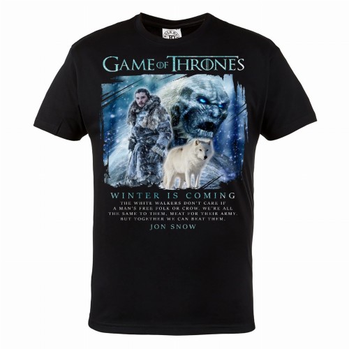 GRA O TRON KOSZULKA MĘSKA GAME OF THRONES WINTER IS COMING 