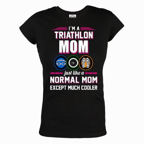 TRIATHLON KOSZULKA DAMSKA TRIATHLON MOM 