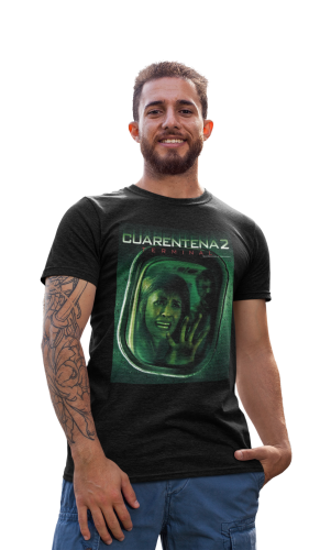 MĘSKA KOSZULKA FILMOWA Z NADRUKIEM NA HALLOWEEN HORROR KWARANTANNA 2 TERMINAL 