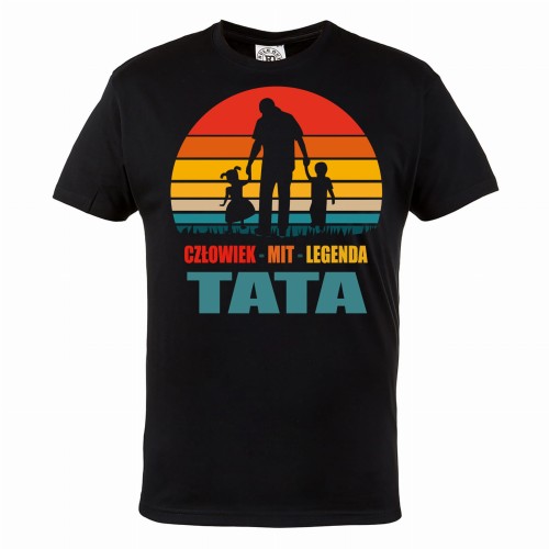 KOSZULKA MĘSKA NA DZIEŃ OJCA TATA CÓRKA I SYN  1
