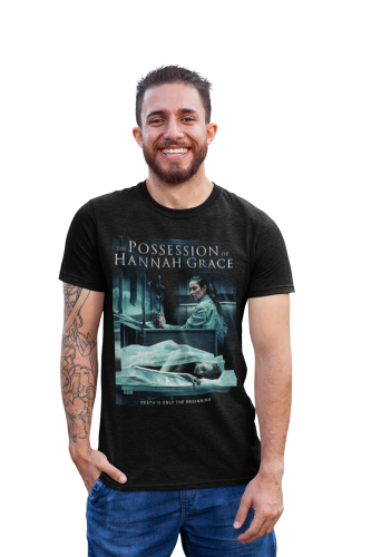 MĘSKA KOSZULKA FILMOWA Z NADRUKIEM NA HALLOWEEN HORROR THE POSSESSION OF HANNAH GRACE 
