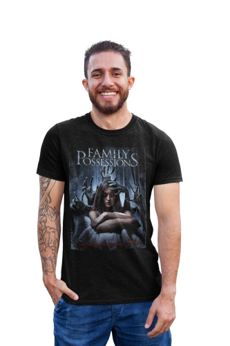 MĘSKA KOSZULKA FILMOWA Z NADRUKIEM NA HALLOWEEN HORROR FAMILY POSSESSIONS
