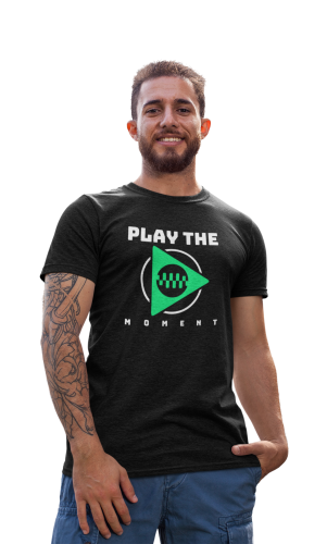 MĘSKA KOSZULKA MUZYCZNA DLA MELOMANA MUZYKA PLAY THE MOMENT 