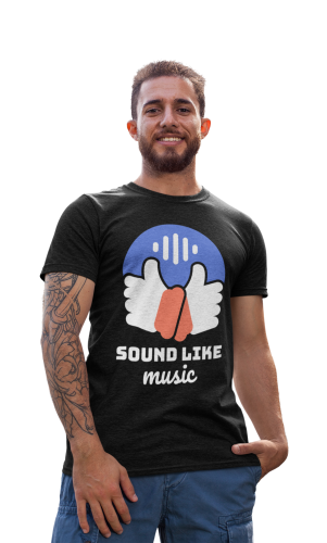 MĘSKA KOSZULKA MUZYCZNA MUZYKA SOUND LIKE MUSIC DLA MELOMANA
