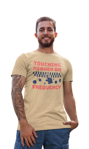 MĘSKA KOSZULKA MUZYCZNA MUZYKA TOUCHING HEAVEN ON FREQUENCY