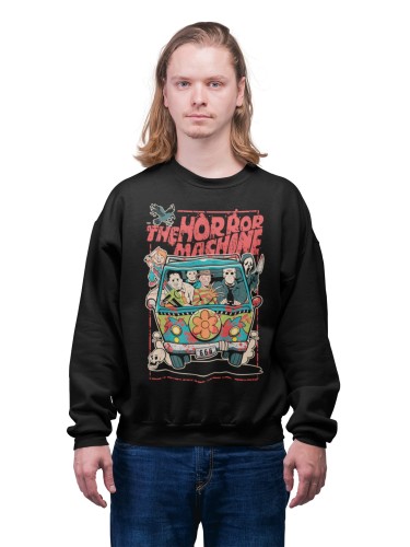 MĘSKA BLUZA NA HALLOWEEN THE HORROR MACHINE POSTACIE Z HORRORÓW 
