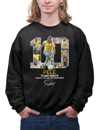 MĘSKA BLUZA PIŁKA NOŻNA DLA PIŁKARZA KRÓL PELE 10 AUTOGRAF BRAZYLIA