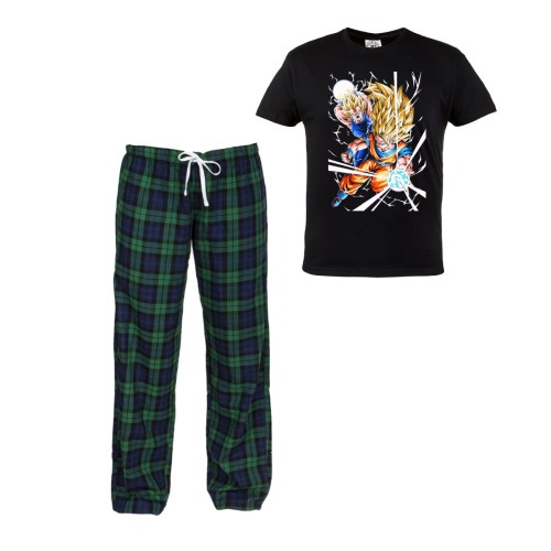 MĘSKA PIŻAMA NA PREZENT ANIME MANGA DRAGON BALL GOKU VEGETA WALKA 1