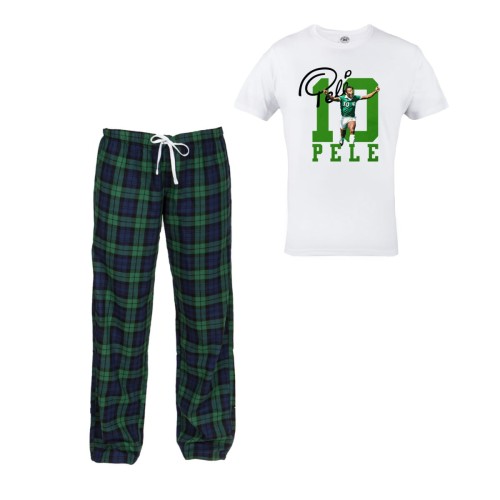 MĘSKA PIŻAMA PIŁKARSKA NA PREZENT PIŁKA NOŻNA PELE 10 AUTOGRAF 1