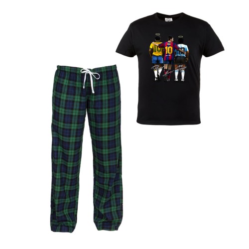 MĘSKA PIŻAMA PIŁKARSKA NA PREZENT PIŁKA NOŻNA PELE MESSI MARADONA 1