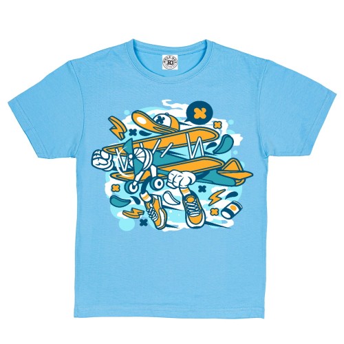 KOSZULKA DZIECIĘCA CASUAL NA PREZENT SAMOLOT 