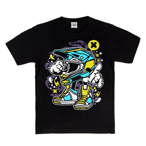 KOSZULKA DZIECIĘCA CASUAL NA PREZENT KASK MOTOCYKLOWY 