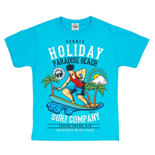 KOSZULKA DZIECIĘCA WAKACYJNA CASUAL NA PREZENT SURFER SURFING