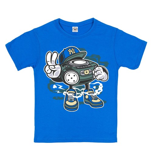 KOSZULKA DZIECIĘCA CASUAL NA PREZENT ODTWARZACZ CD MUZYKA 