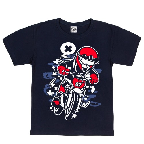 KOSZULKA DZIECIĘCA CASUAL NA PREZENT MOTOR MOTOCYKLISTA 