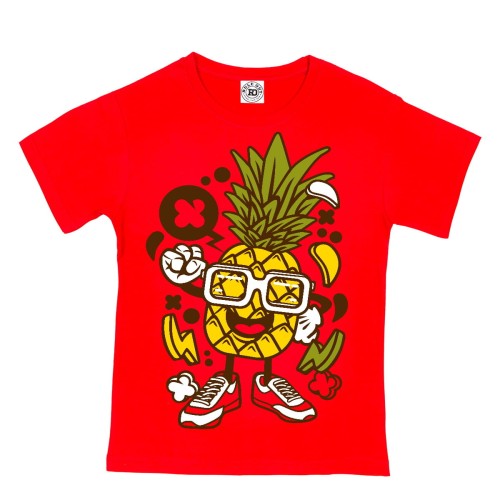 KOSZULKA DZIECIĘCA CASUAL NA PREZENT WESOŁY ANANAS 