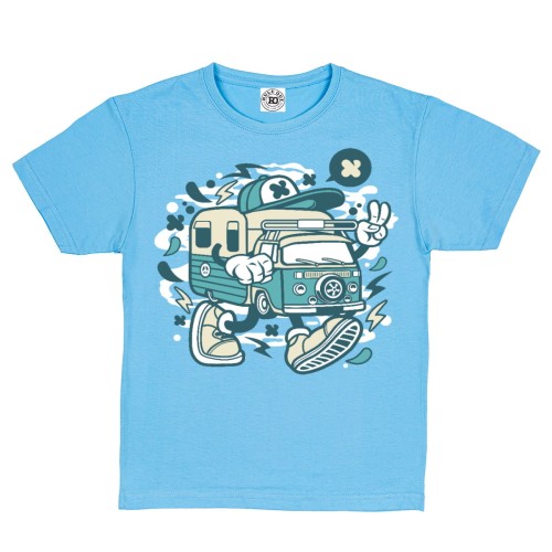 KOSZULKA DZIECIĘCA CASUAL NA PREZENT KAMPER OLD SCHOOL 