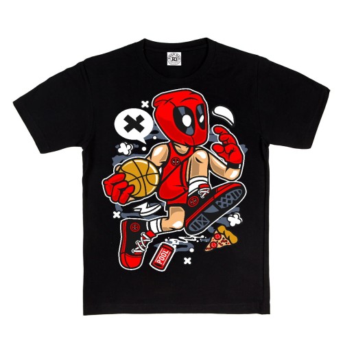 KOSZULKA DZIECIĘCA CASUAL NA PREZENT DEADPOOL KOSZYKARZ MARVEL 