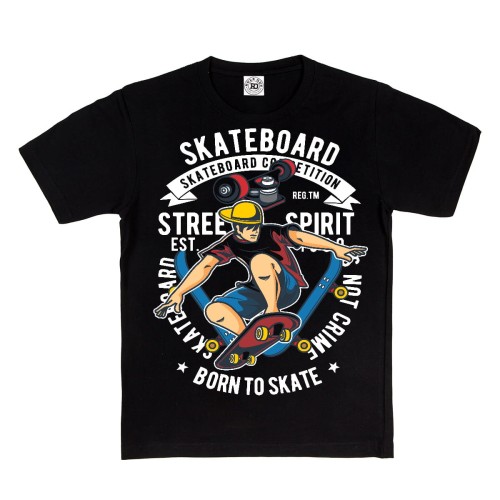 KOSZULKA DZIECIĘCA CASUAL SKATEBOARD DESKOROLKA