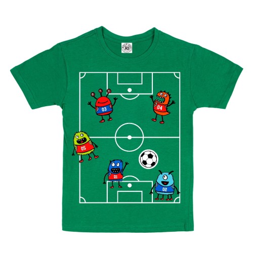 KOSZULKA DZIECIĘCA DLA PIŁKARZA CASUAL PIŁKA NOŻNA BOISKO POTWORKI