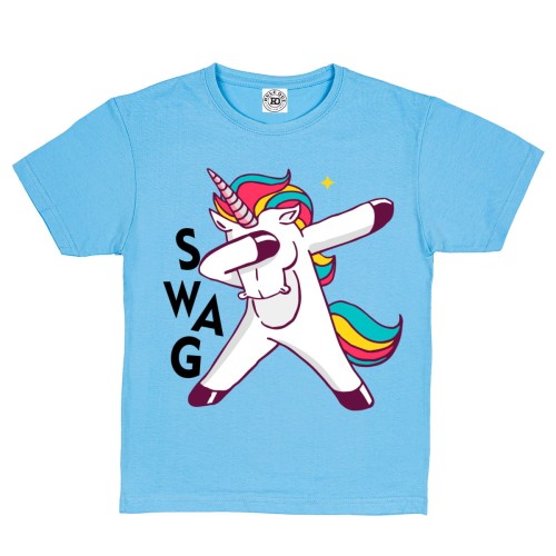 KOSZULKA DZIECIĘCA CASUAL JEDNOROŻEC SWAG STYLÓWA DABBING 1