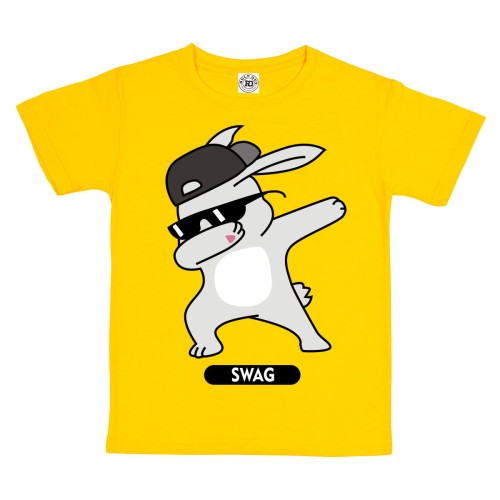 KOSZULKA DZIECIĘCA CASUAL KRÓLIK ZAJĄC SWAG STYLÓWA DABBING 1