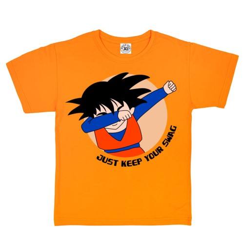 KOSZULKA DZIECIĘCA CASUAL DRAGON BALL GOKU JUST KEEP YOUR SWAG STYLÓWA  DABBING 1