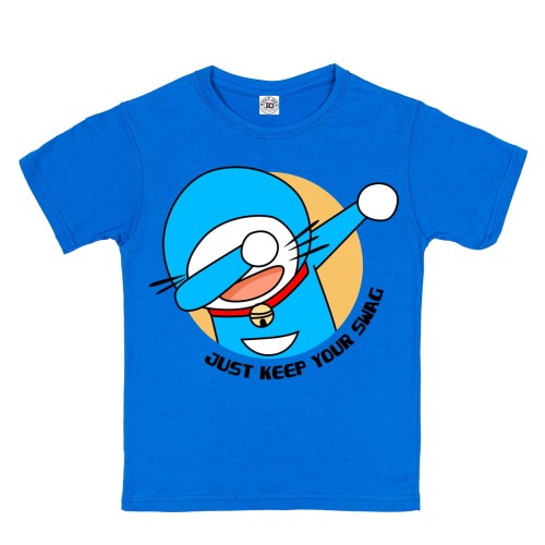 KOSZULKA DZIECIĘCA CASUAL ANIME ROBO-KOT DORAEMON JUST KEEP YOUR SWAG STYLÓWA  DABBING 1